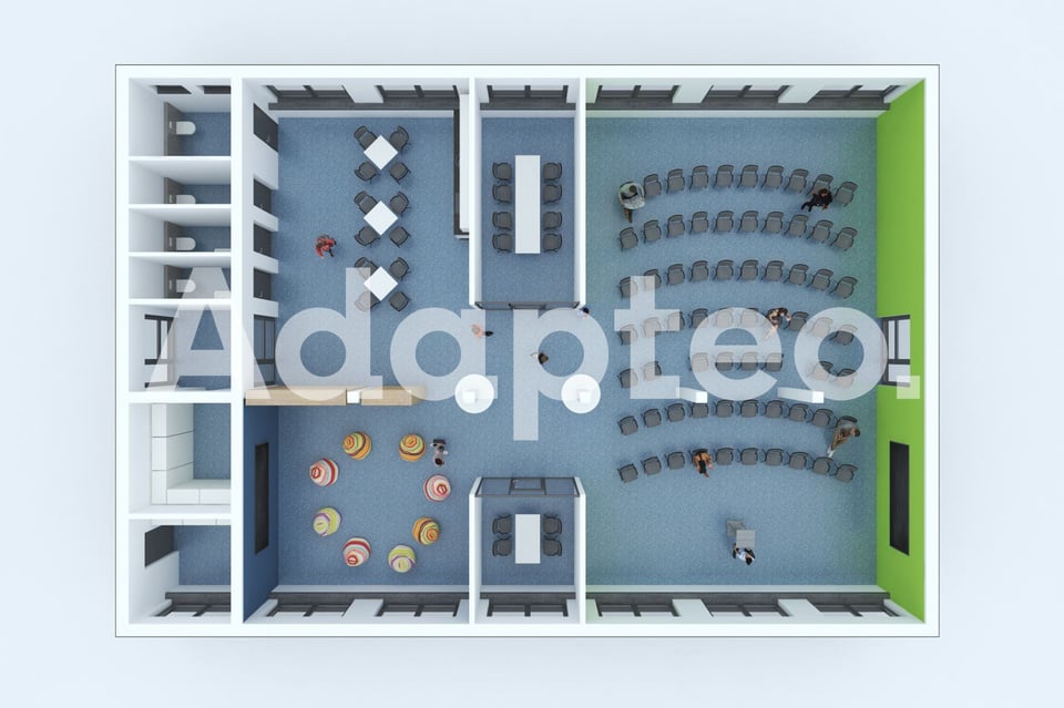 Clusterschulen in flexiblen Modulgebäuden 03 Adapteo DE