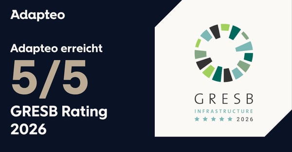 Adapteo Group erreicht ein 5-Sterne-GRESB-Rating.